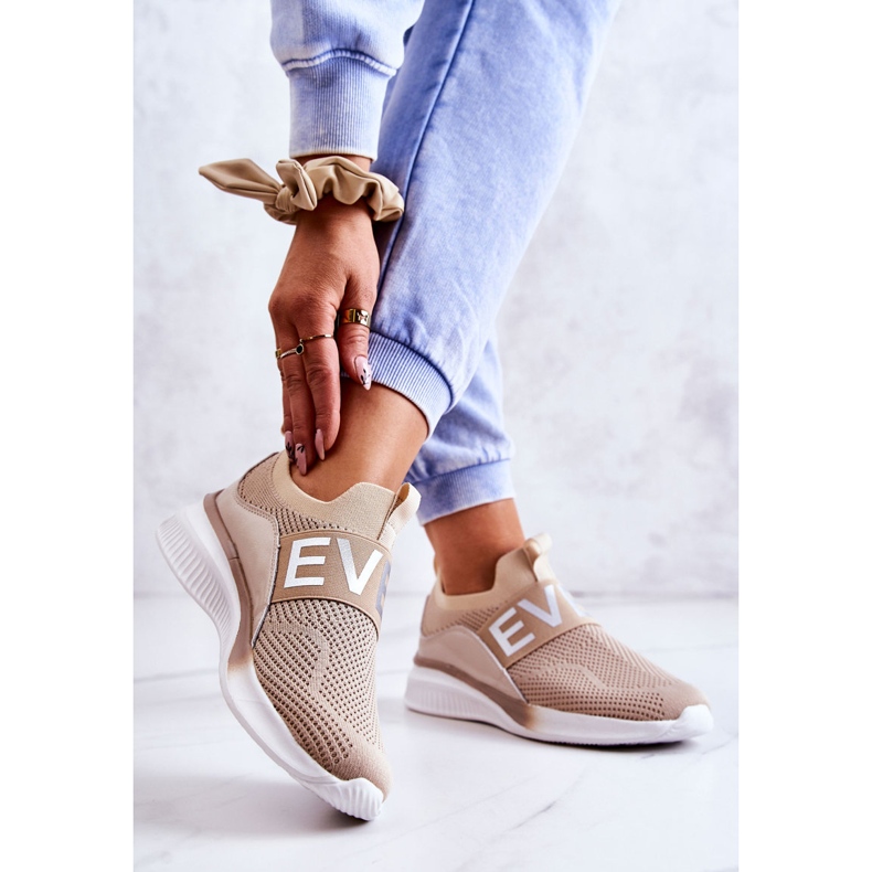 Vinceza Scarpe Sportive da Donna Slip-on Beige Lorane 2