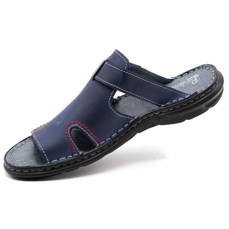 Polbut Pantofole da uomo 356 blu navy 3