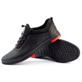 Polbut Scarpe da uomo casual nere in pelle K24 nero 1