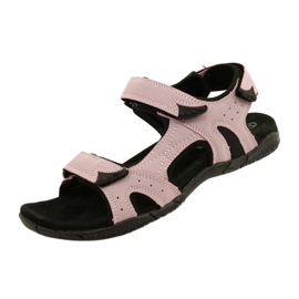 Sandali American Club HL53/22 con inserto in pelle Lt.Purple viola rosa 3