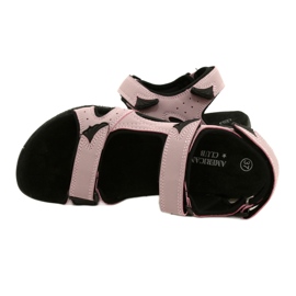 Sandali American Club HL53/22 con inserto in pelle Lt.Purple viola rosa 4