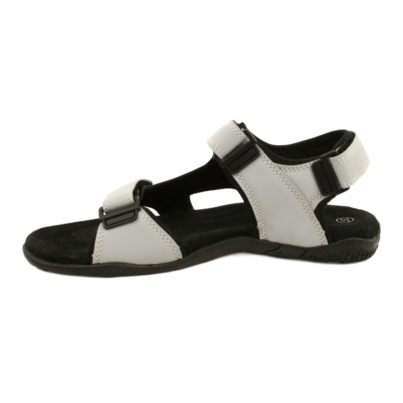 Sandali American Club HL53/22 con inserto in pelle LT.Grigio 1