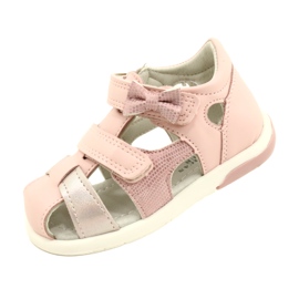 Sandali con fiocco bambina American Club XD63/22 colore rosa 3