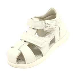 American Club Sandali femminili con l'Arman Club XD63/22 White Bow bianca 3