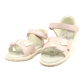 Sandali da bambina Farfalle American Club XD58/22 Rosa 2