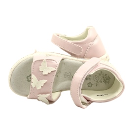 Sandali da bambina Farfalle American Club XD58/22 Rosa 4