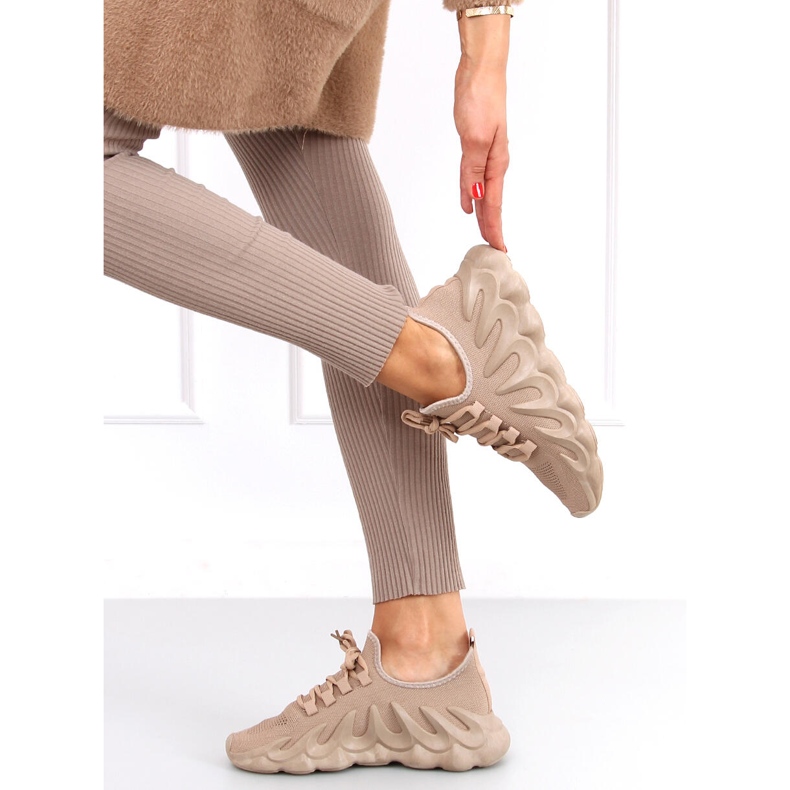 Calzature sportive a calzino Band Khaki beige 2