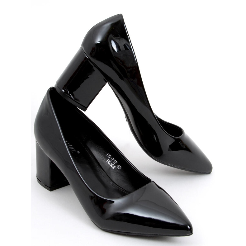 Décolleté con tacco basso Zelia Black nero 1