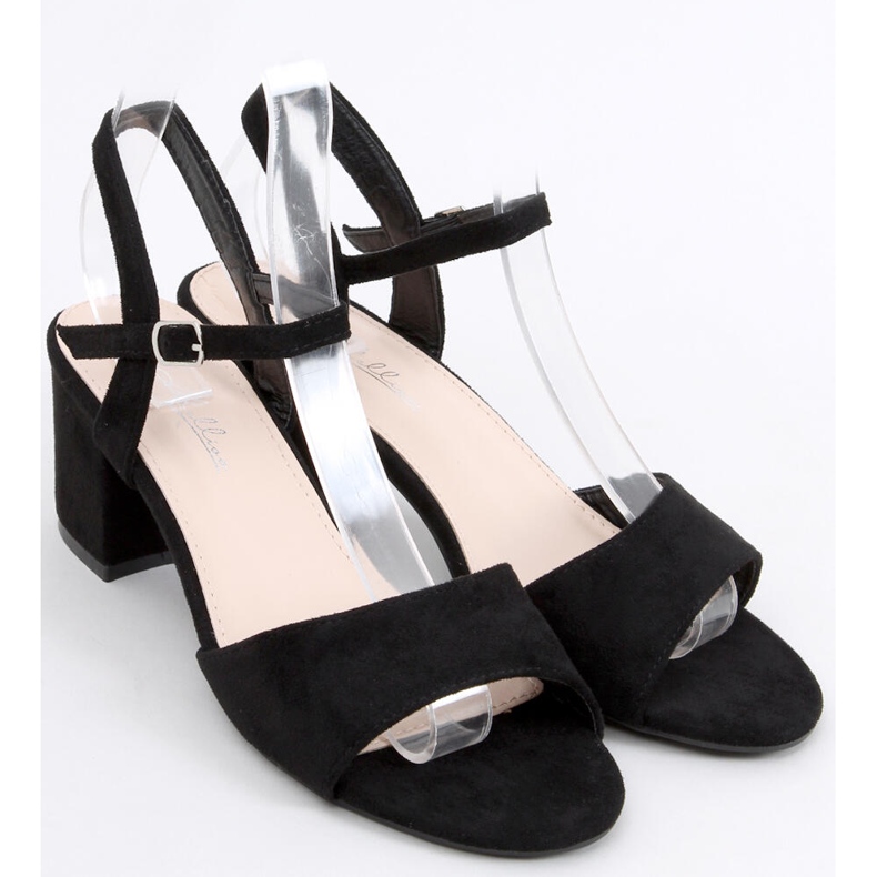 Sandali neri Jolina con tacco alto nero 1