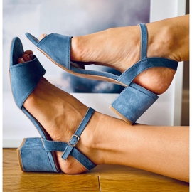 Sandali con tacco Jolina Blue 2