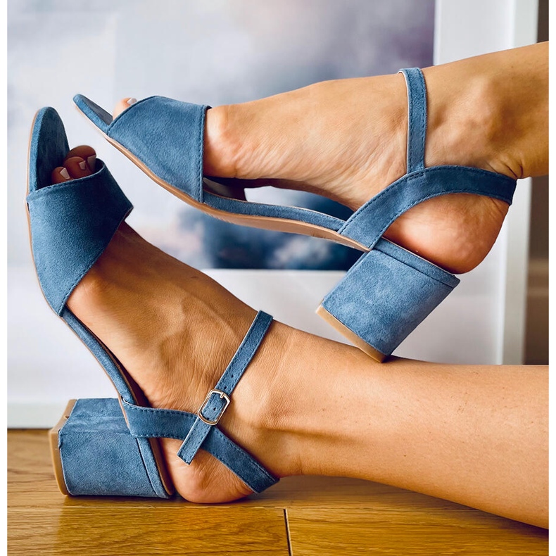 Sandali con tacco Jolina Blue 2