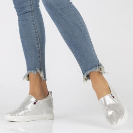 Scarpe in pelle Filippo DP1356/22 Si argento d'argento 2