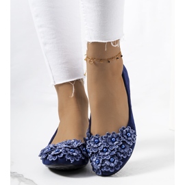 Ballerine da donna Cremin blu navy 1