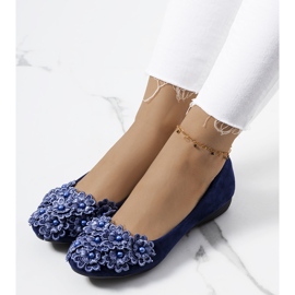 Ballerine da donna Cremin blu navy 2