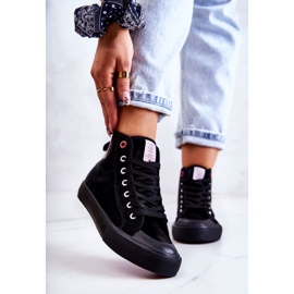 Sneakers Alte Da Donna Cross Jeans JJ2R4055C Nere nero 1