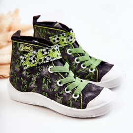 BEFADO S.A. Sneakers Alte Bambini Calcio Befado 268X070 Grigio-Verde 1