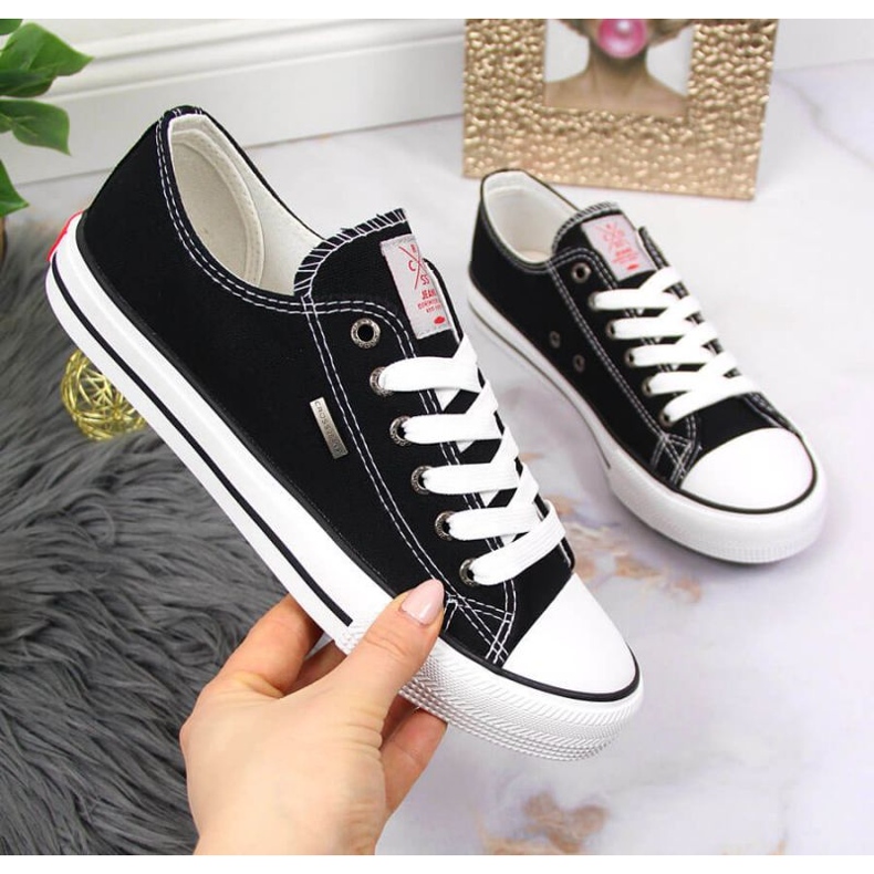 Sneakers in tessuto Cross Jeans W JJ2R4011C nere nero 1