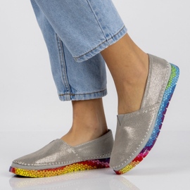 Scarpa in pelle Filippo DP1213/20 Si argento d'argento 2