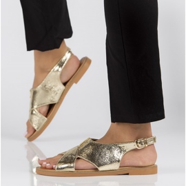 Filippo DS2104 / 22 Sandali Go dorati d'oro 2