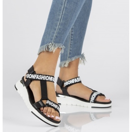 Sandali in pelle Filippo DS2169/22 Bk nero 2