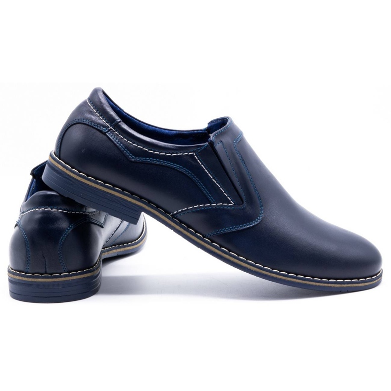 Olivier Scarpe eleganti da uomo 283LU blu navy 3
