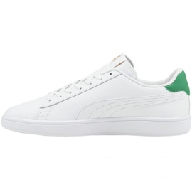 Puma Smash v2 LM 365215 36 bianca verde 1