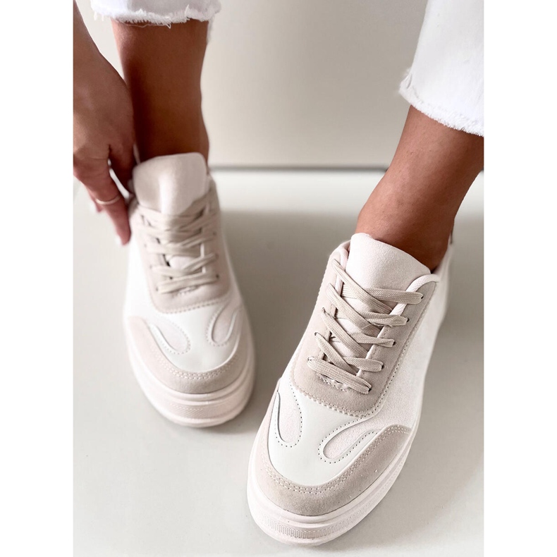 Sneakers con suola alta di Santi Beige 1