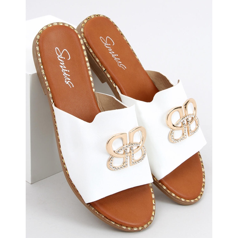 Ciabatte da donna Inday White bianca 1