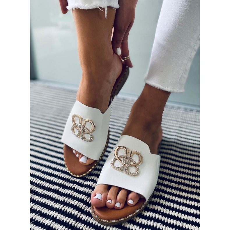 Ciabatte da donna Inday White bianco 2