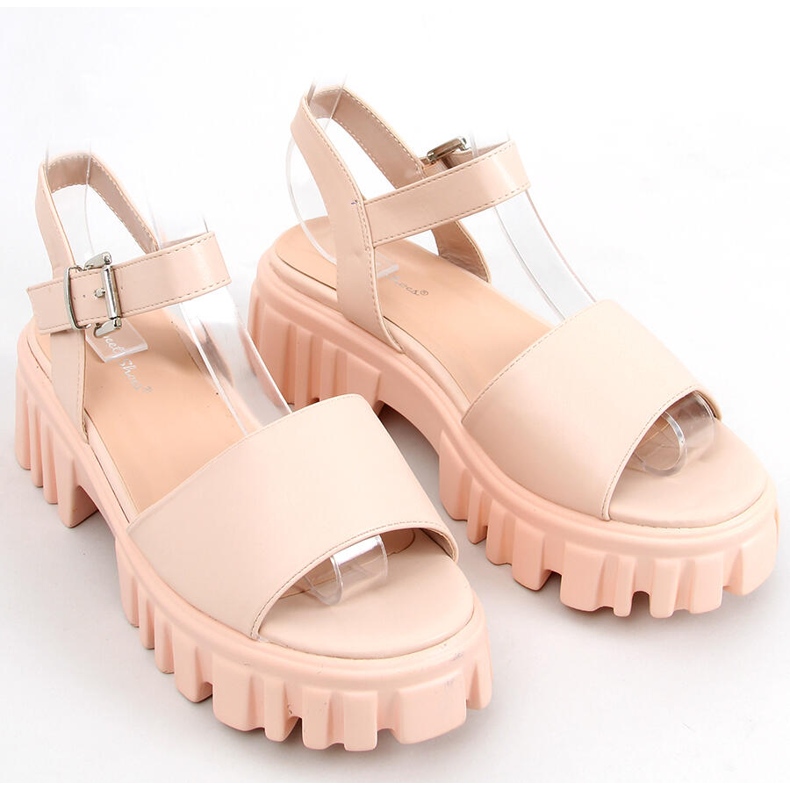 Sandali con suola alta Dianne Beige 2