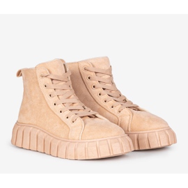 Sneakers beige sulla piattaforma Martha 1