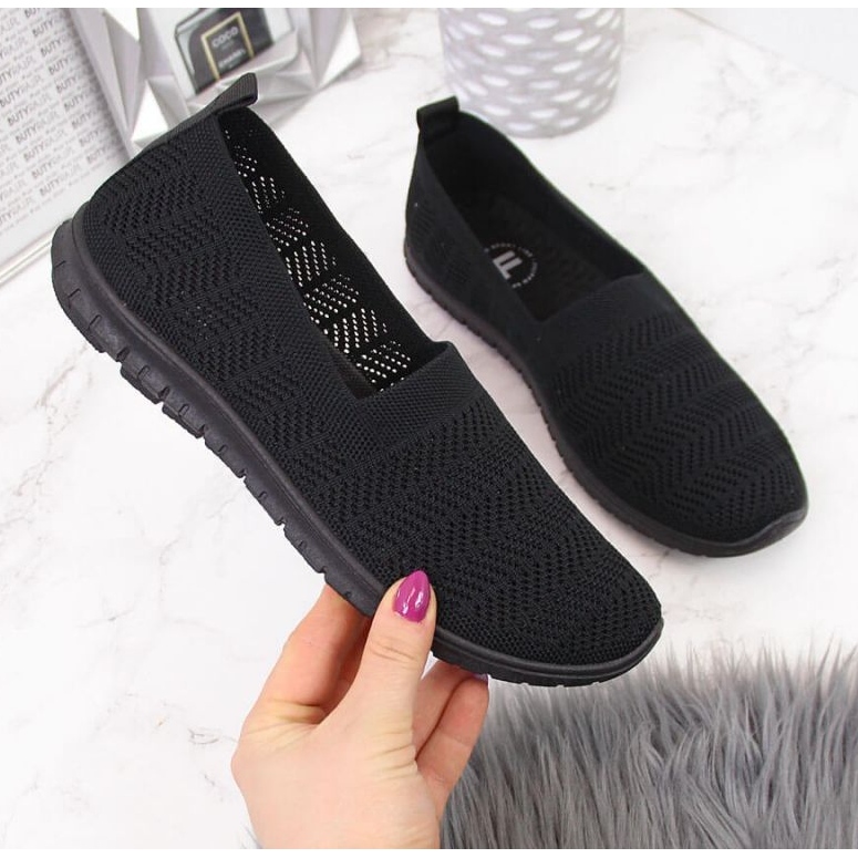 Sneakers nere traforate slip on Filippo W PAW219A nero 1