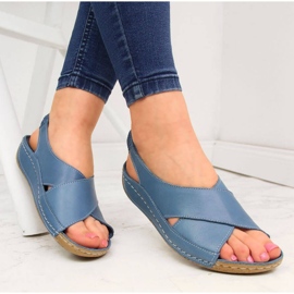 Sandali in pelle T.Sokolski W SCA109B blu 2