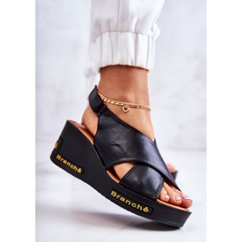 Vinceza Sandali Da Donna Con Velcro Nero Stupore 2