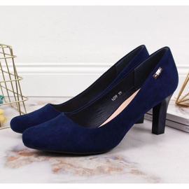 Décolleté sul post scamosciato Sergio Leone W SK39Y blu navy 2