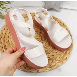 Isostar Zaxy W JJ285053 sandali romani in gomma crema beige écru 1