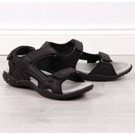 Sandali con velcro American Club W AM887A neri nero 1