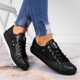 Sneakers basse nere in ecopelle Big Star V274871 nero 2