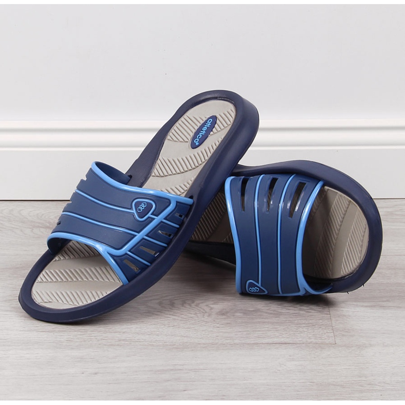 Ciabatte in gomma da uomo Atletico blu navy 2