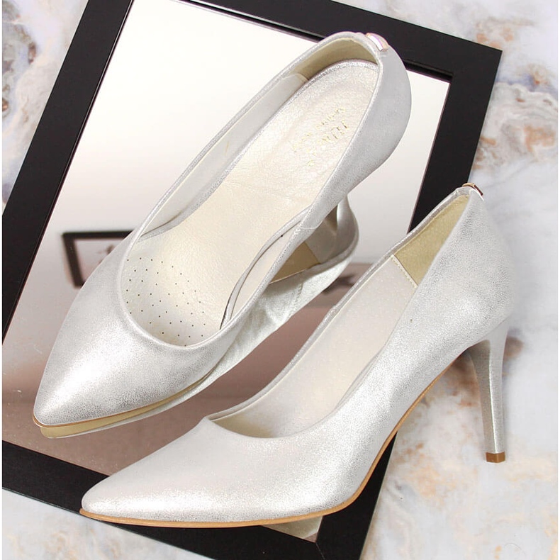 Spille Juma argento lucide d'argento 1