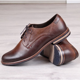 Scarpe da uomo in pelle marrone Gregor 1836 1