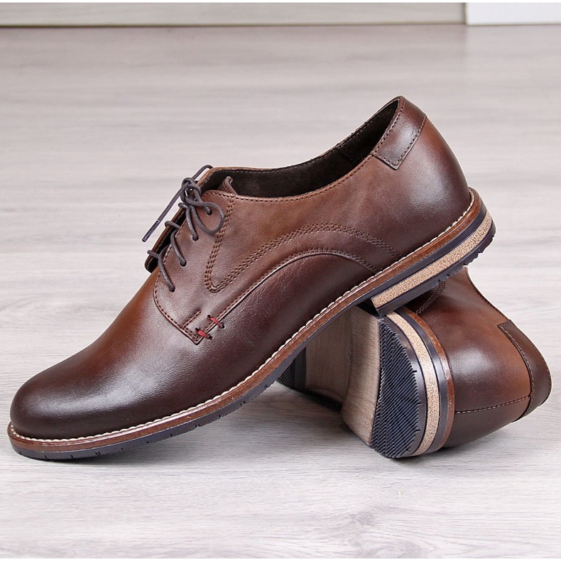 Scarpe da uomo in pelle marrone Gregor 1836 1