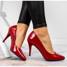 Décolleté su stiletto Sergio Leone laccato rosso 1