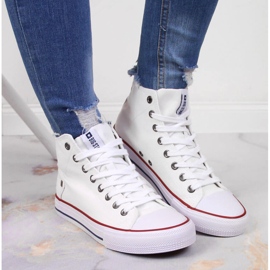 Sneakers alte bianche Big Star DD274332 bianca 2