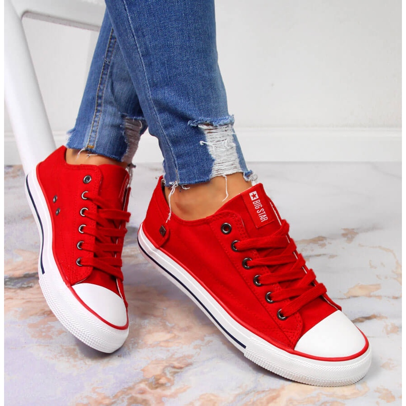 Sneakers rosse basse rosse Big Star DD274339 rosso 2