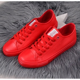 Sneakers basse rosse in ecopelle Cross Jeans DD2R4032 rosso 1