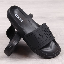 Ciabatte mare da uomo in gomma nera Big Star DD174690 nero 2