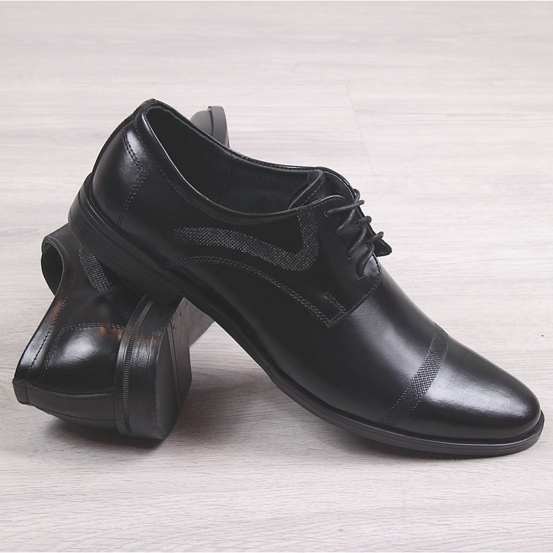 Scarpe da cerimonia uomo nere Buster di Gregor nero 1