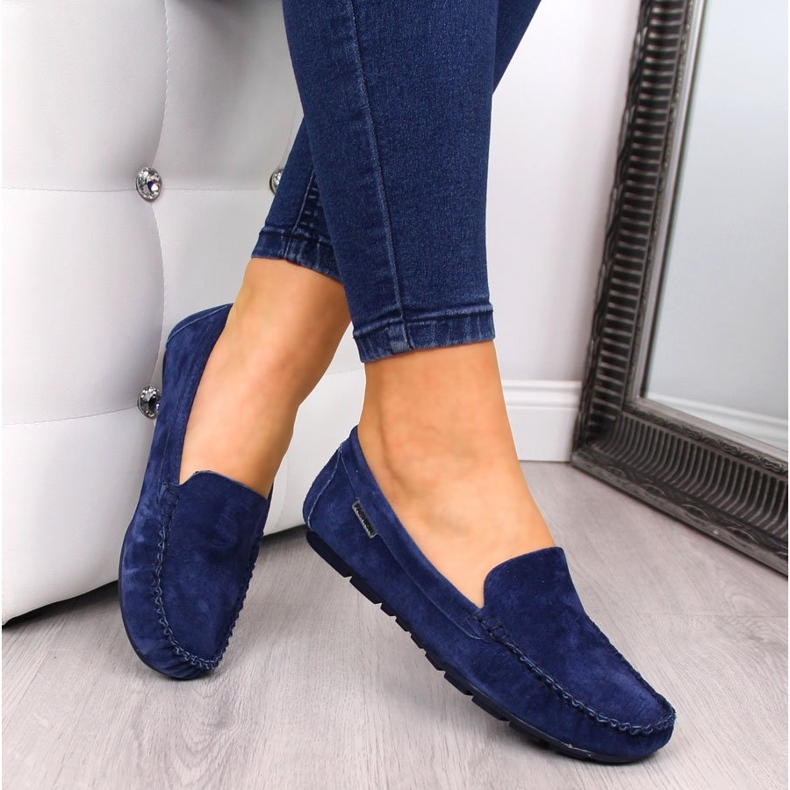Mocassini Vinceza da donna blu navy 1