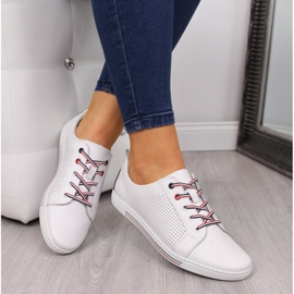 Scarpe da donna in pelle, pelle bianca Filippo bianco 1
